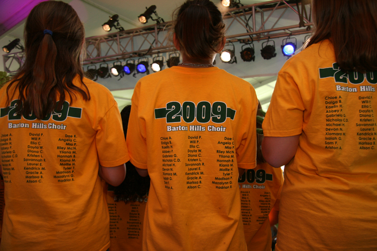 Barton Hills Choir performing at the 2009 Austin City Limits Music Festival, photo 3