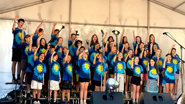Barton Hills Choir performing at the 2023 Austin City Limits Music Festival