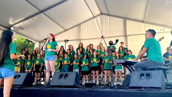 Barton Hills Choir performing at the 2024 Austin City Limits Music Festival